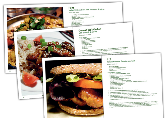 TLT - General Tsos Chicken - Poha - Recipe Spreads - Vegan Cookbook TLT - General Tsos Chicken - Poha - Recipe Spreads - Vegan Cookbook