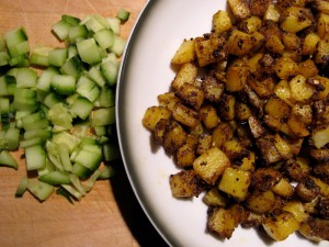 Vegan Raita - Masala Potato Cumber : North Indian Vegan Raita - Masala Potato Cumber : North Indian - The Lotus and the Artichoke vegan cookbook