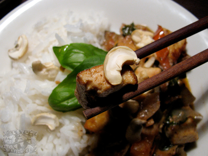 Eggplant Basil Coconut Tofu Curry Eggplant Basil Coconut Tofu Curry : Thai - The Lotus and the Artichoke