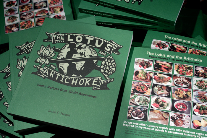 The Lotus and the Artichoke - Vegan Cookbook - Front & Back Cover