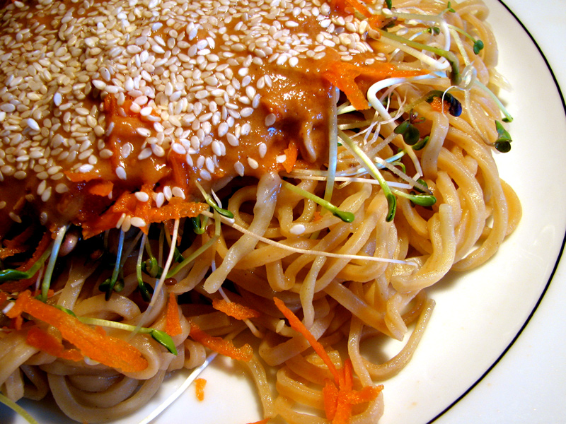 Sesame Cold Noodles - The Lotus and the Artichoke