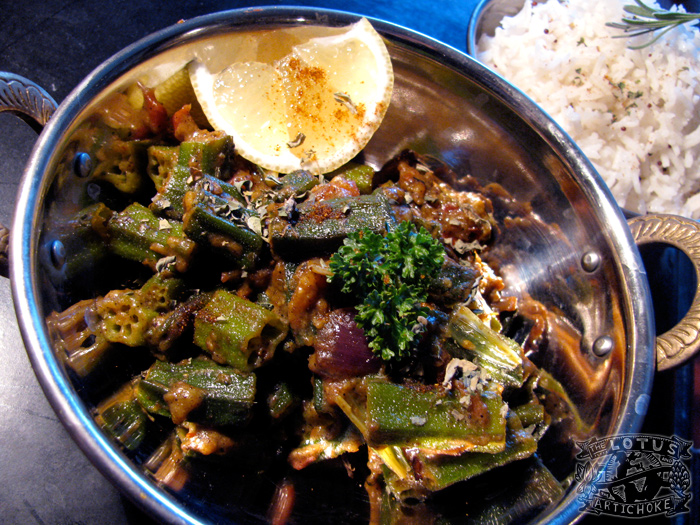 Sindhi Bhindi Masala North Indian The Lotus and the Artichoke