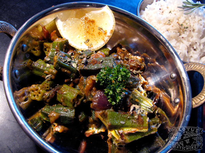 Sindhi Bindi Masala : North Indian - The Lotus and the Artichoke vegan cookbook