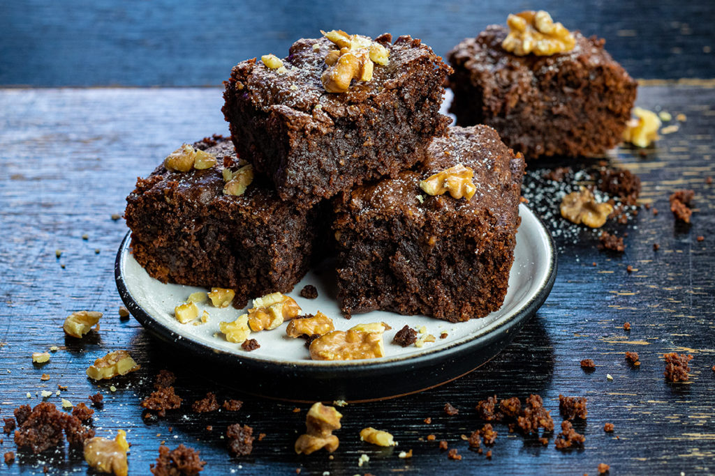 Roasted Walnut Brownies