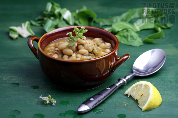 White Bean Soup - The Lotus and the Artichoke MEXICO Vegan Cookbook