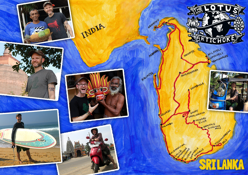 The Lotus and the Artichoke - SRI LANKA travel map