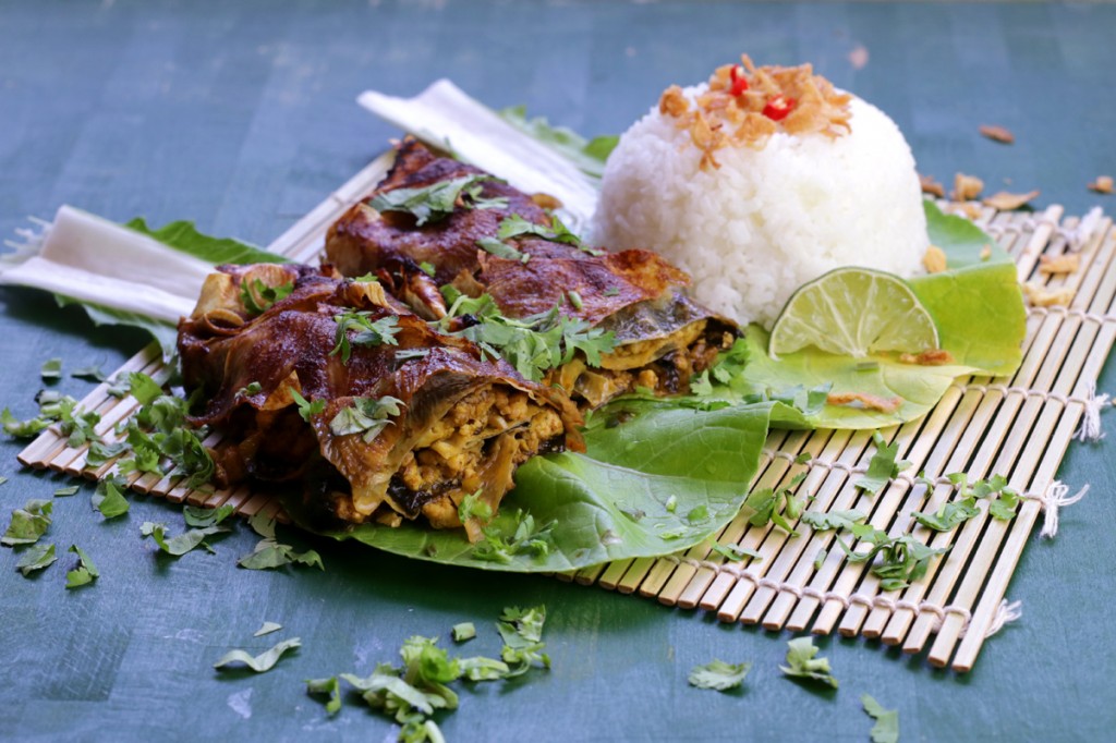 Assam Tofu Fish from The Lotus and the Artichoke MALAYSIA vegan cookbook