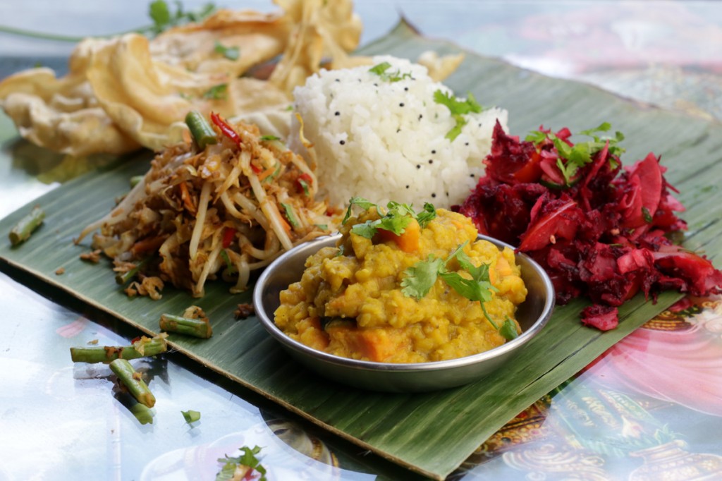 Banana Leaf Curry from The Lotus and the Artichoke MALAYSIA vegan cookbook
