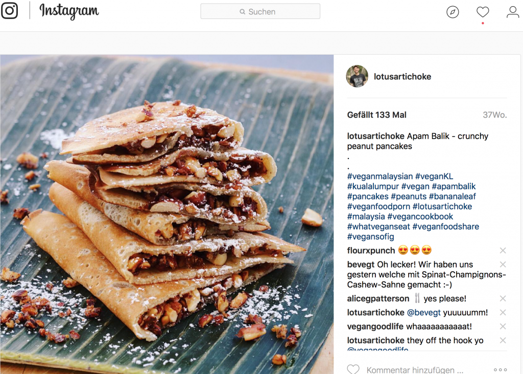 Apam Balik - Malaysian Peanut Pancakes on Instagram (The Lotus and the Artichoke)