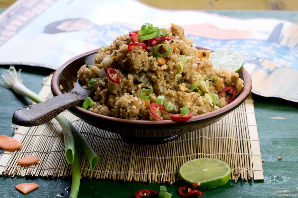 Nasi Goreng from The Lotus and the Artichoke MALAYSIA vegan cookbook